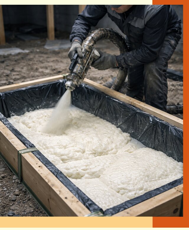 Заливка ППУ в формы в Верхней Пышме от 2565 руб. — утепление форм под ключ | ТепломастерВрх