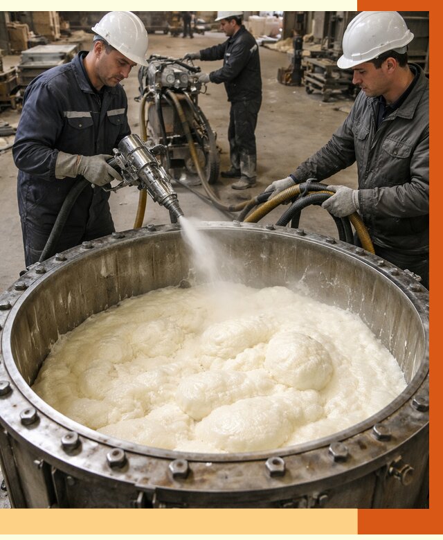 Заливка ППУ в емкости в Верхней Пышме от 7439 руб. — утепление емкости под ключ | ТепломастерВрх