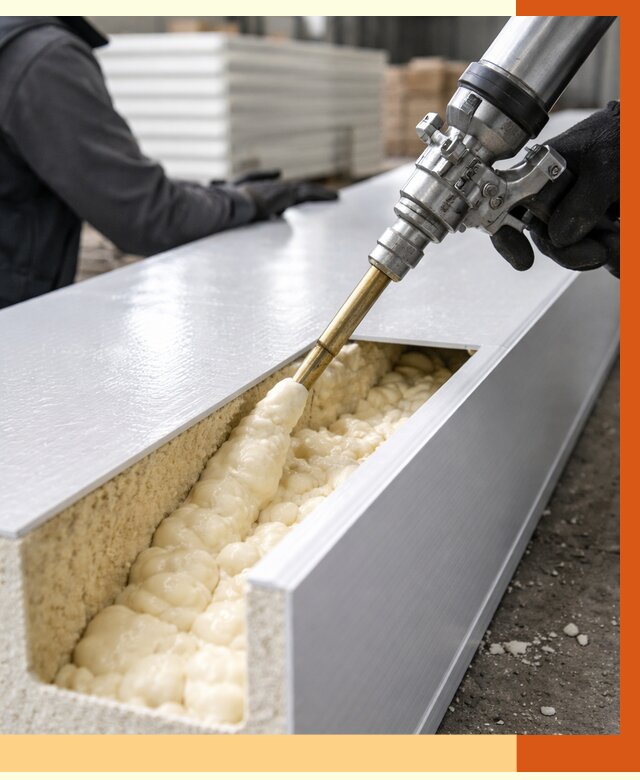 Заполнение пустот холодильных панелей в Верхней Пышме от 7695 руб. | ТепломастерВрх