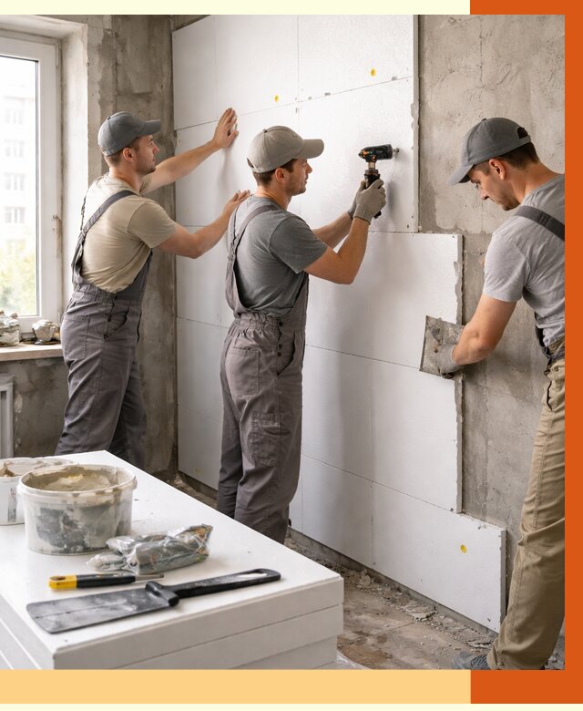 Утепление пенопластом домов и стен в Верхней Пышме от 1898 руб. — ТепломастерВрх