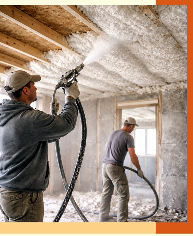 Утепление пеноизолом в Верхней Пышме от 1642 руб./м2 под ключ | ТепломастерВрх