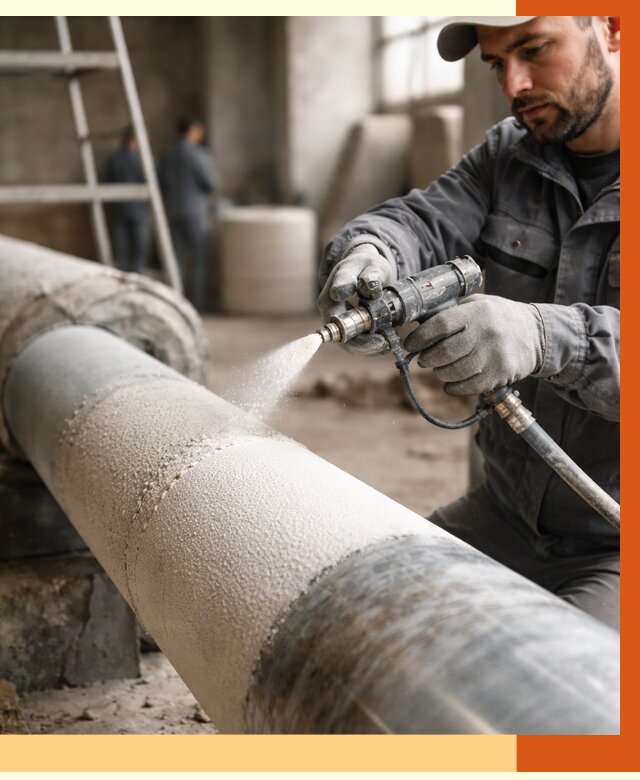 Утепление труб жидкой теплоизоляцией в Верхней Пышме от 7695 руб. под ключ | ТепломастерВрх