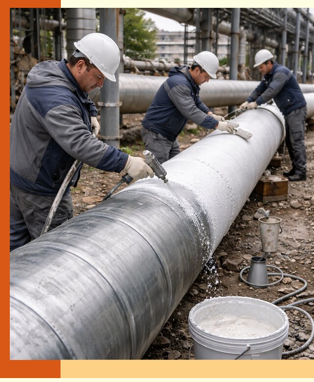 Утепление теплотрассы жидкой теплоизоляцией в Верхней Пышме