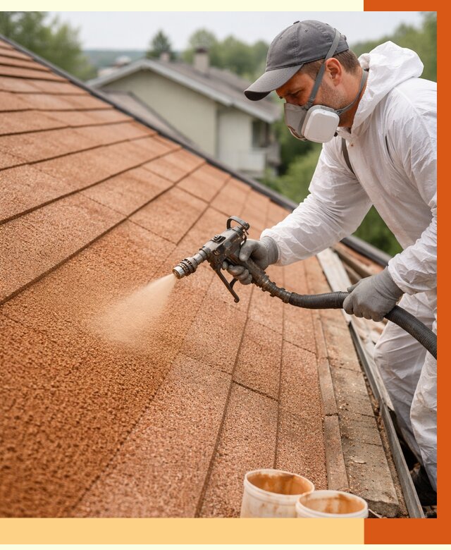 Утепление кровли жидкой пробкой в Верхней Пышме от 2770 руб./м² под ключ | ТепломастерВрх