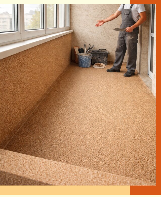 Утепление балкона жидкой пробкой в Верхней Пышме от 3745 руб/м² под ключ | ТепломастерВрх