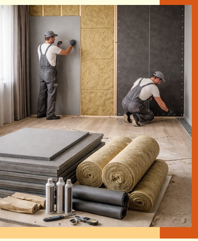 Шумоизоляция дома в Верхней Пышме от 4617 руб/м2 — комплексная звукоизоляция под ключ | ТепломастерВрх