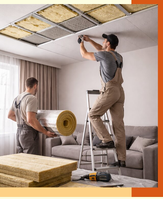 Шумоизоляция потолка в Верхней Пышме от 2309 руб. под ключ | Профессионально — ТепломастерВрх