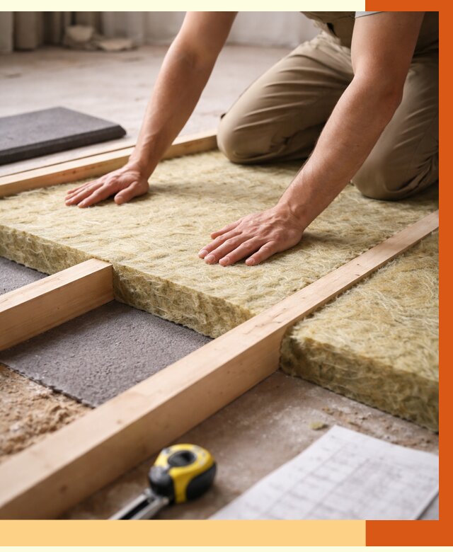 Шумоизоляция пола в Верхней Пышме от 1283 руб./м² — профессиональная звукоизоляция | ТепломастерВрх