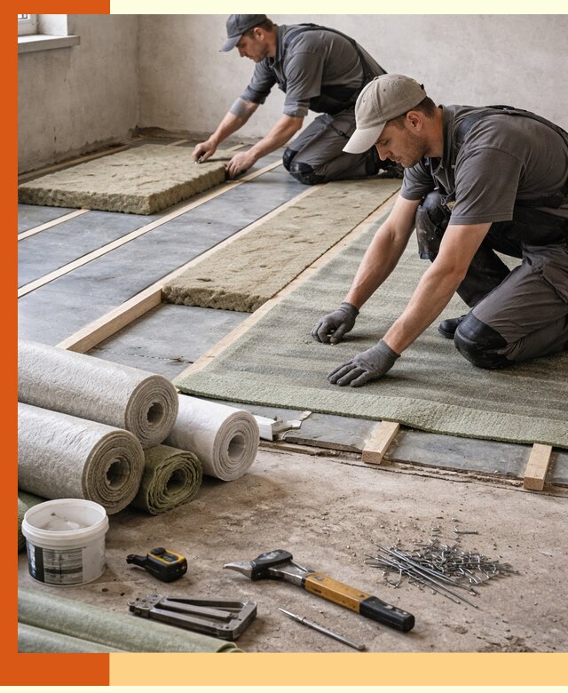 Шумоизоляция пола в Верхней Пышме — профессиональная звукоизоляция помещений