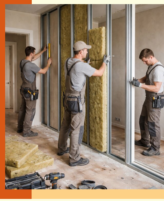 Шумоизоляция межкомнатных перегородок в Верхней Пышме эффективно и надёжно