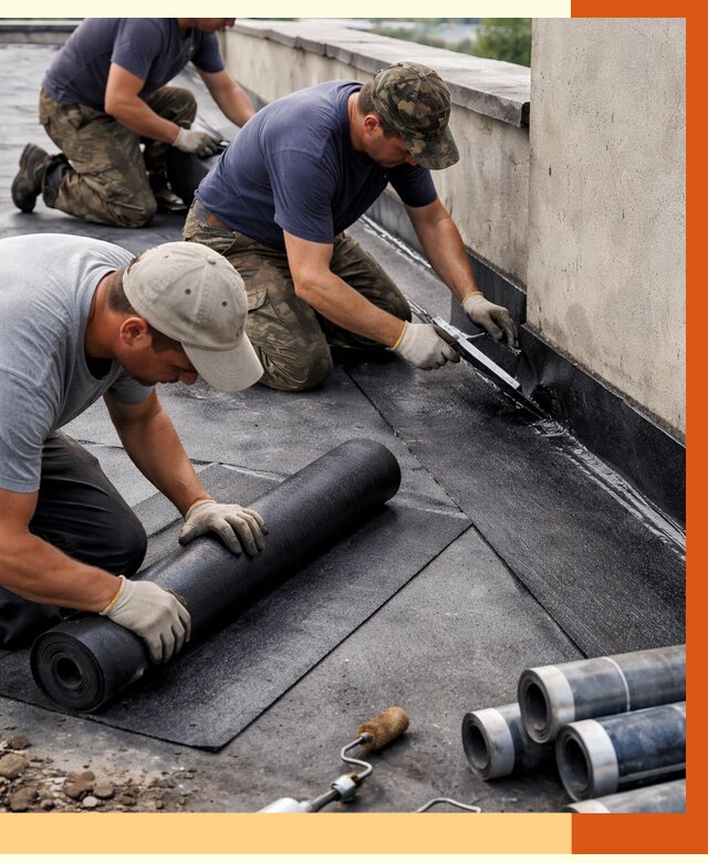 Гидроизоляция кровли в Верхней Пышме от 4617 руб. — профессиональная гидроизоляция крыши | ТепломастерВрх