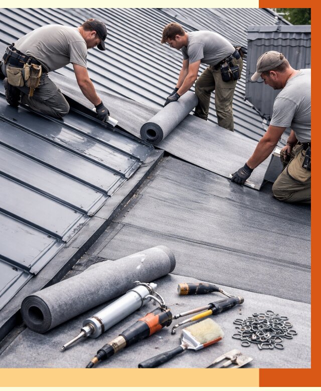 Гидроизоляция металлической кровли полимочевиной в Верхней Пышме от 8721 руб. | ТепломастерВрх