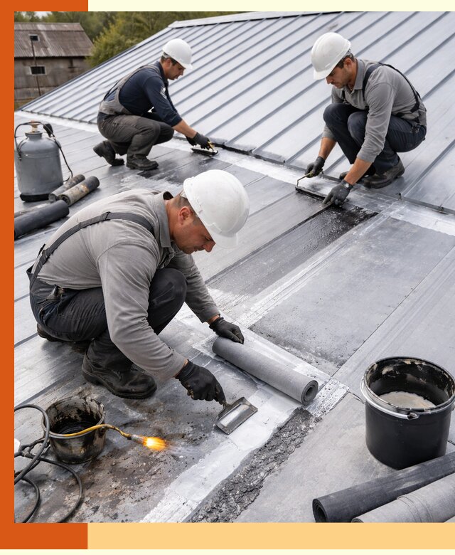 Гидроизоляция металлической кровли с гарантией в Верхней Пышме