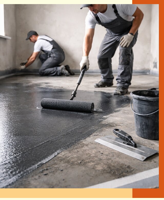 Профессиональная гидроизоляция пола в Верхней Пышме от 8721 руб. под ключ | ТепломастерВрх