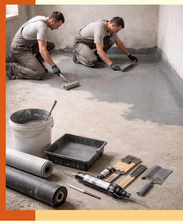 Гидроизоляция пола в Верхней Пышме — надежная защита от влаги и протечек