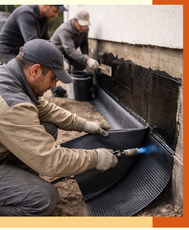 Гидроизоляция цоколя и отмостки в Верхней Пышме от 8721 руб. — ТепломастерВрх