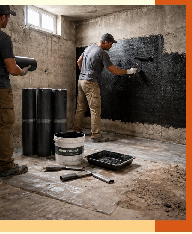 Гидроизоляция подвала в Верхней Пышме от 3591 руб. под ключ | Профессионально — ТепломастерВрх