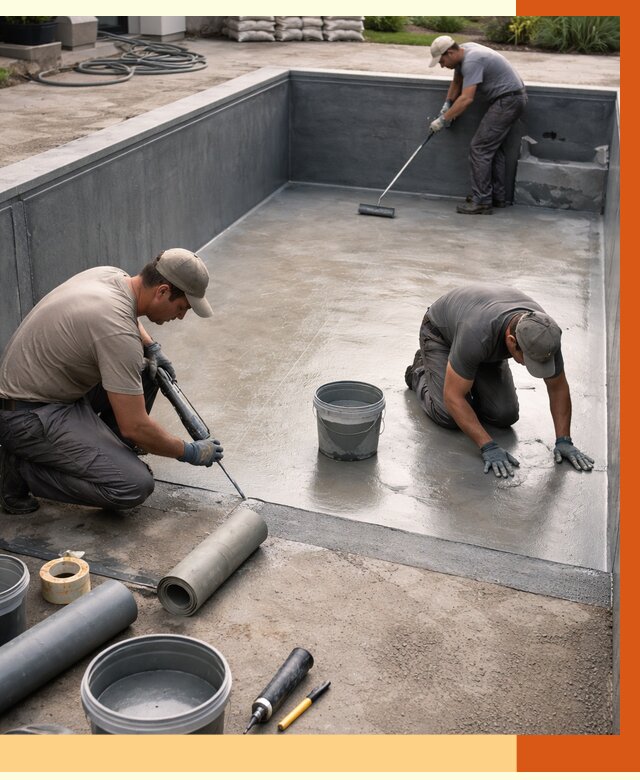 Профессиональная гидроизоляция бассейна в Верхней Пышме от 6669 руб. за м2 | ТепломастерВрх