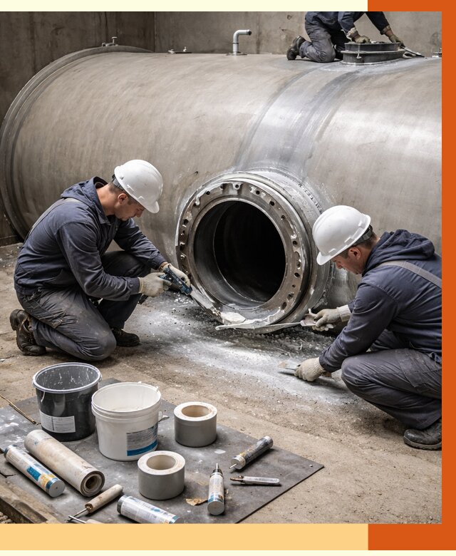 Гидроизоляция резервуара с топливом в Верхней Пышме от 76950 руб. под ключ | ТепломастерВрх