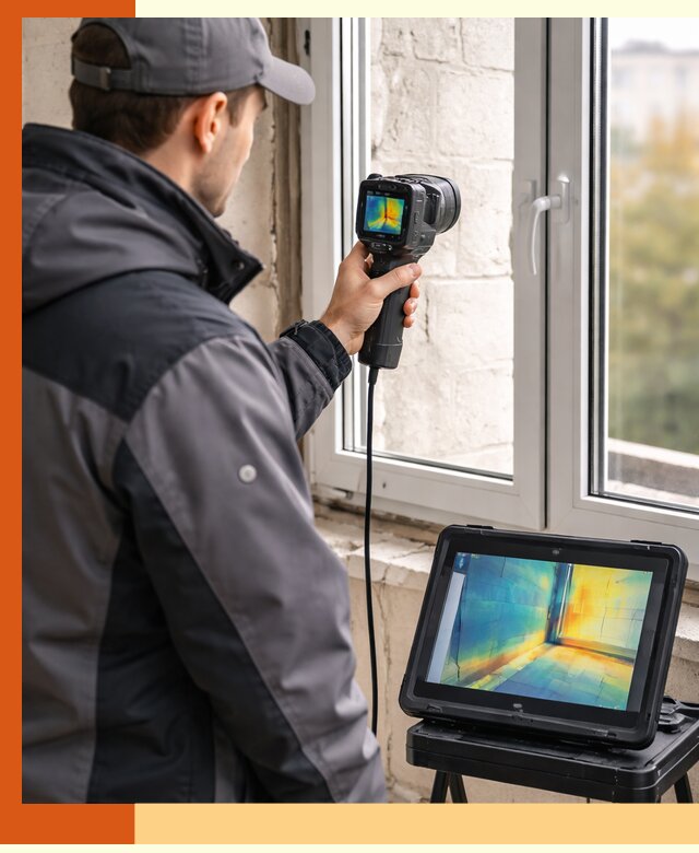 Тепловизионное обследование дома в Верхней Пышме для выявления утечек тепла
