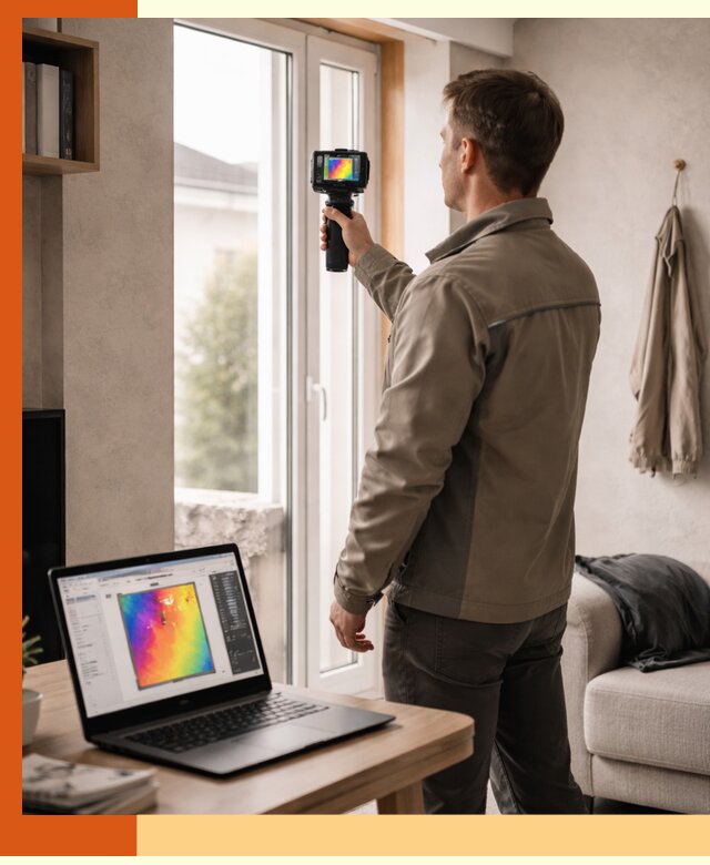 Тепловизионное обследование квартиры в Верхней Пышме для поиска утечек тепла