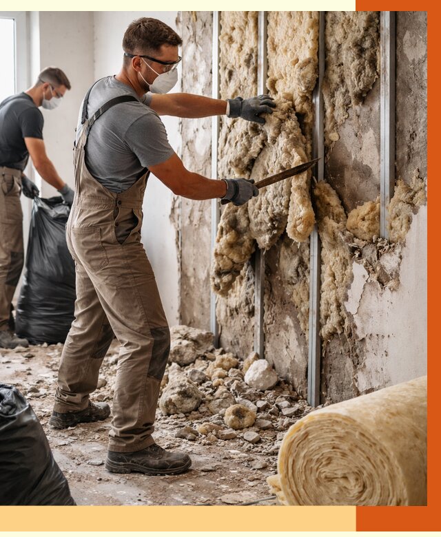 Демонтаж старого утеплителя в Верхней Пышме от 3591 руб. — работы под ключ | ТепломастерВрх