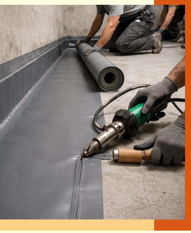 Монтаж гидроизоляционной мембраны в Верхней Пышме от 1021 руб/м2 | ТепломастерВрх