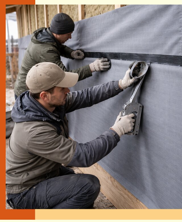 Монтаж ветроизоляции зданий и конструкций в Верхней Пышме