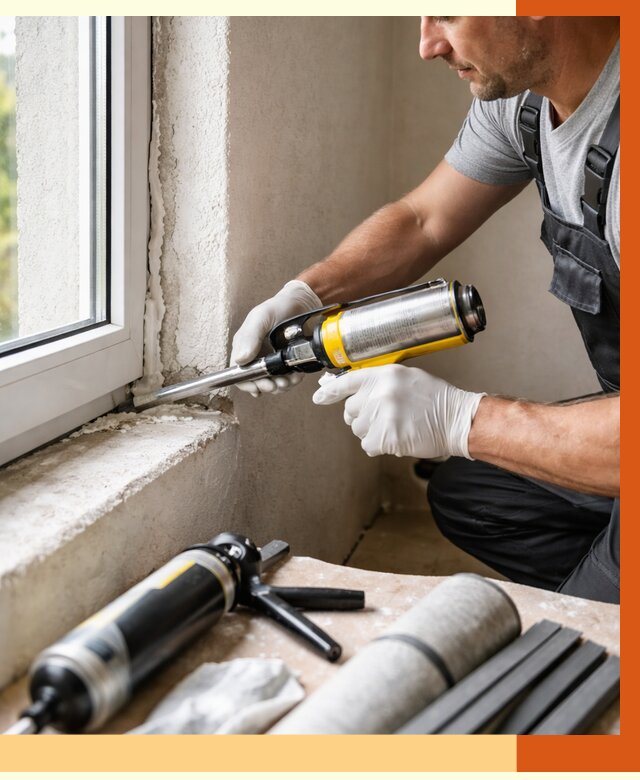 Герметизация стыков и примыканий в Верхней Пышме от 1231 руб. под ключ | ТепломастерВрх